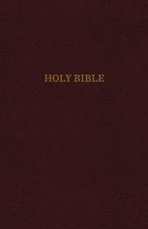 KJV, Reference Bible, Personal Size Giant Print, Bonded Leather, Burgundy, Indexed, Red Letter Edition