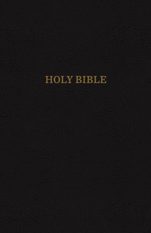 KJV, Reference Bible, Super Giant Print, Leather-Look, Black, Indexed, Red Letter Edition