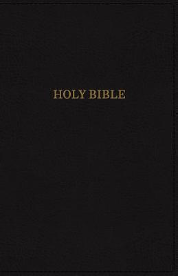 KJV, Deluxe Reference Bible, Super Giant Print, Imitation Leather, Black, Red Letter Edition