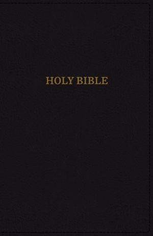 KJV, Deluxe Reference Bible, Super Giant Print, Imitation Leather, Black, Indexed, Red Letter Edition