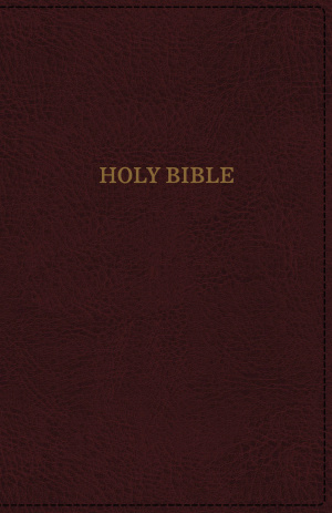 KJV, Deluxe Reference Bible, Super Giant Print, Imitation Leather, Burgundy, Indexed, Red Letter Edition