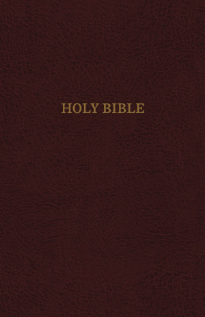 KJV, Thinline Reference Bible, Bonded Leather, Burgundy, Indexed, Red Letter Edition