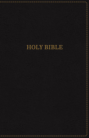 KJV, Thinline Bible, Standard Print, Leathersoft, Black, Indexed, Red Letter Edition, Comfort Print