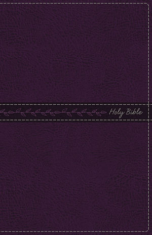 KJV, Thinline Bible, Standard Print, Leathersoft, Purple, Indexed, Red Letter Edition, Comfort Print