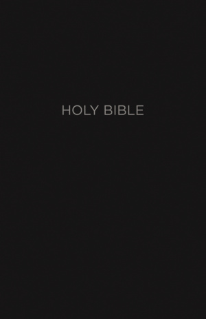 NKJV Holy Bible, Giant Print Center-Column Reference Bible, Black Leather-look, Thumb Indexed, 72,000+ Cross References, Red Letter, Comfort Print: New King James Version