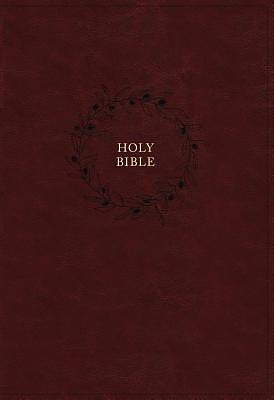 The KJV Open Bible: Complete Reference System, Burgundy Leathersoft, Red Letter, Comfort Print (Thumb Indexed): King James Version