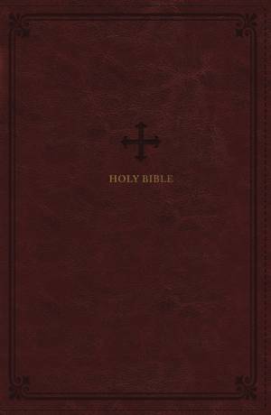 NRSV Large Print Standard Catholic Bible, Red Leathersoft (Comfort Print, Holy Bible, Complete Catholic Bible, NRSV CE)