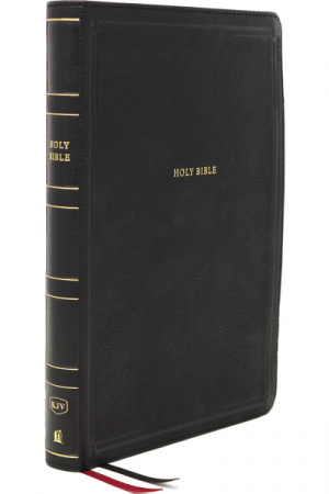 KJV Holy Bible: Giant Print Thinline Bible, Black Leathersoft, Red Letter, Comfort Print: King James Version