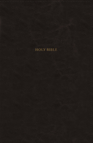 NKJV, Thinline Bible, Leathersoft, Black, Thumb Indexed, Red Letter, Comfort Print