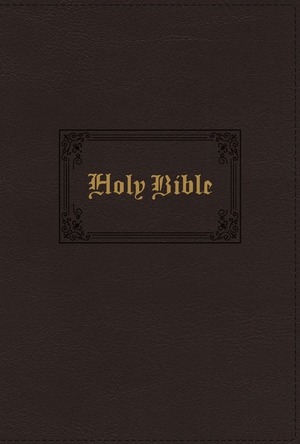 KJV Holy Bible: Large Print Thinline, Brown Leathersoft, Red Letter, Comfort Print: King James Version