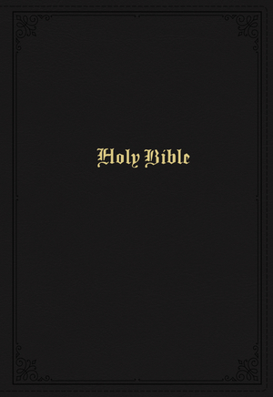 KJV Holy Bible: Large Print Single-Column with 43,000 End-of-Verse Cross References, Black Leathersoft, Personal Size, Red Letter, Comfort Print: King James Version