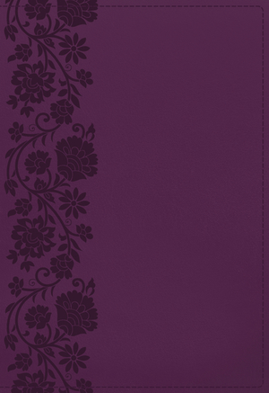 KJV Holy Bible: Large Print Single-Column with 43,000 End-of-Verse Cross References, Purple Leathersoft, Personal Size, Red Letter, Comfort Print: King James Version