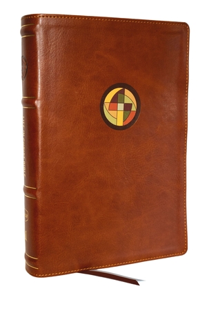 Life in Christ Bible: Discovering, Believing, and Rejoicing in Who God Says You Are  (NKJV, Brown Leathersoft, Red Letter, Comfort Print)