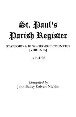 St. Paul's Parish Register