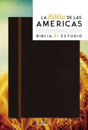 LBLA, Biblia de Estudio, Leathersoft, Café