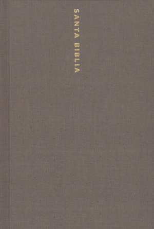 NBLA, Santa Biblia, Una columna con referencias, Letra Grande, Tapa dura/tela, Gris, Palabras de Jesús en Rojo, Comfort Print