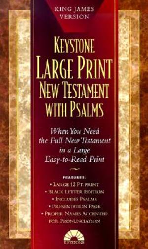 KJV Large Print New Testament With Psalms Black Imitation Leather ...