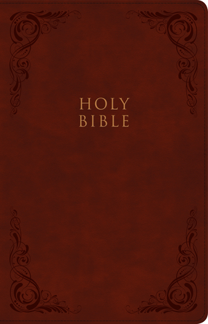 KJV Large Print Personal Size Reference Bible, Burgundy LeatherTouch, Indexed