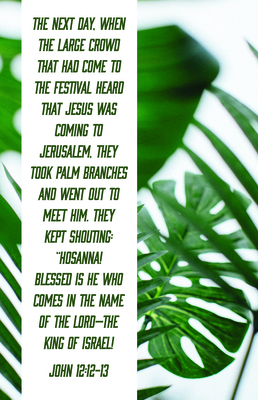 Blessed Is the King of Israel Bulletin (Pkg 100) Palm Sunday