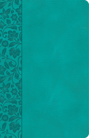 CSB Large Print Personal Size Reference Bible, Teal LeatherTouch