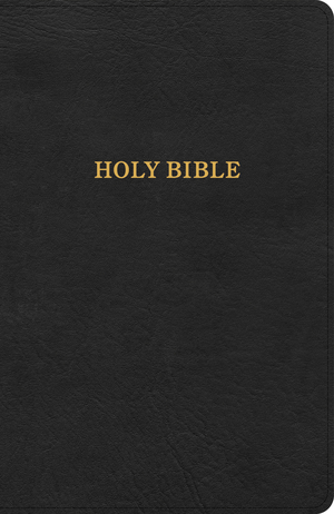 KJV Thinline Bible, Black LeatherTouch