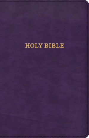 KJV Thinline Bible, Purple LeatherTouch