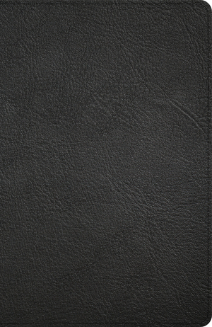 KJV Thinline Bible, Black Genuine Leather