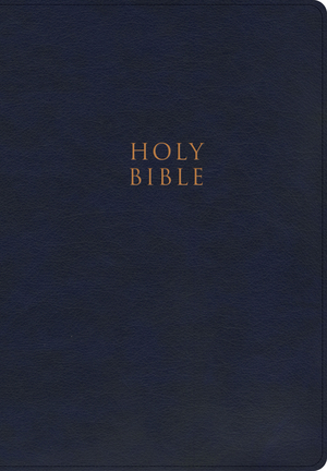 CSB Super Giant Print Reference Bible, Navy LeatherTouch, Indexed