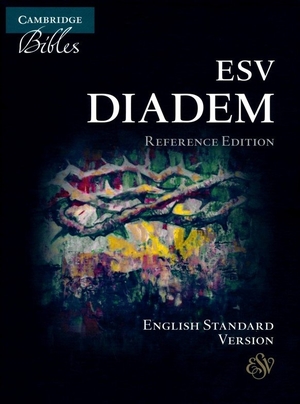 ESV Diadem Reference Edition Black Calfskin Leather, Red-letter Text