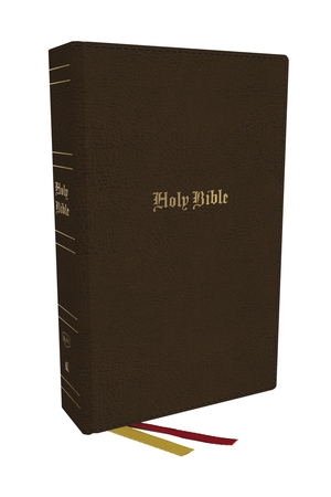 KJV Holy Bible: Super Giant Print with 43,000 Cross References, Brown Bonded Leather, Red Letter, Comfort Print: King James Version