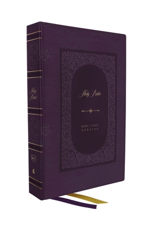 KJV Holy Bible: Giant Print Thinline Bible, Purple Leathersoft, Red Letter, Comfort Print: King James Version (Vintage Series)