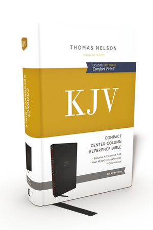 KJV Holy Bible: Compact Bible with 43,000 Center-Column Cross References, Black Hardcover, Red Letter, Comfort Print: King James Version