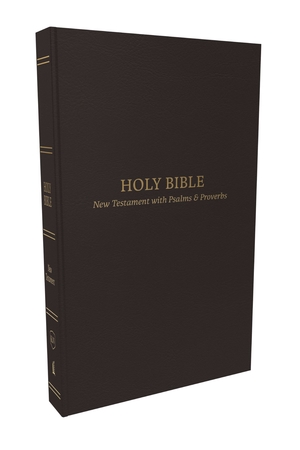 KJV Holy Bible: Pocket New Testament with Psalms and Proverbs, Black Leatherflex, Red Letter, Comfort Print: King James Version