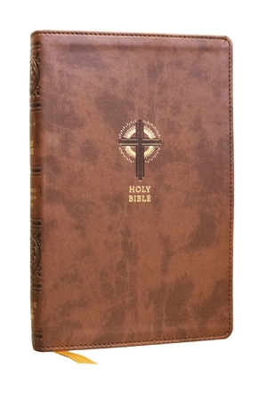 NRSVCE Sacraments of Initiation Catholic Bible, Brown Leathersoft, Comfort Print