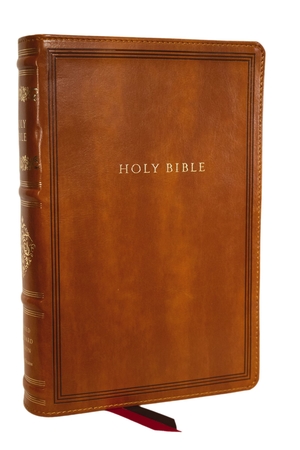 RSV Personal Size Bible with Cross References, Brown Leathersoft, (Sovereign Collection)