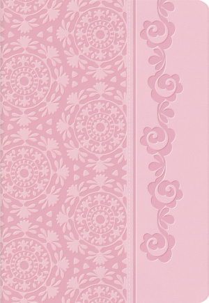 NKJV Women of Faith Devotional Bible: Pink, Leather-look