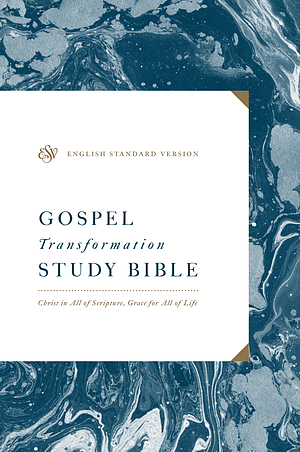 ESV Gospel Transformation Study Bible, Blue, Hard Cover, Study Notes, Book Introductions,  Articles, Concordance, Cross-References, Ribbon Marker