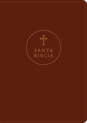 Santa Biblia RVR60, Edición de referencia ultrafina, letra grande (SentiPiel, Café rojizo, Letra Roja)