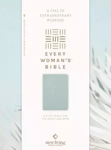 NLT Every Woman's Bible (LeatherLike, Sky Blue, Red Letter, Filament Enabled)