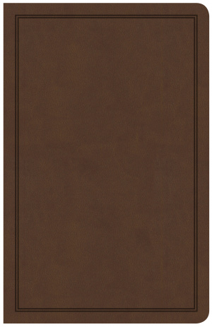 CSB Deluxe Gift Bible, Brown LeatherTouch