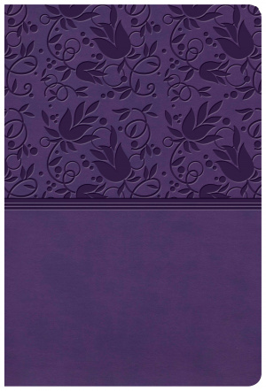 KJV Giant Print Reference Bible, Purple LeatherTouch, Indexed