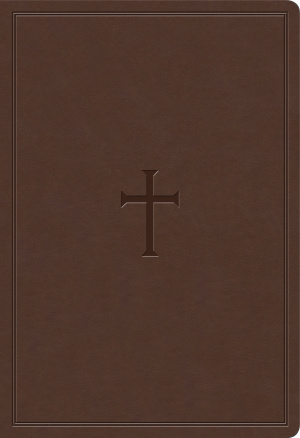 KJV Super Giant Print Reference Bible, Brown LeatherTouch