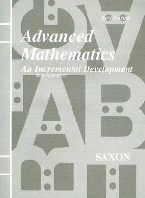 Saxon Advanced Mathematics Test Forms