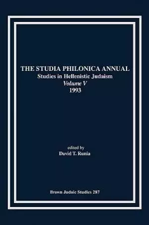 The Studia Philonica Annual V, 1993