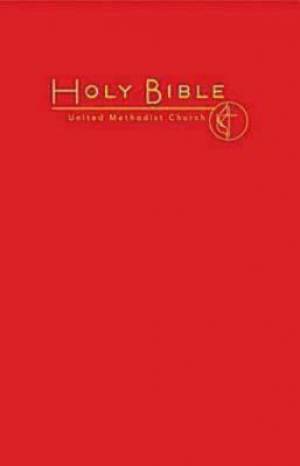 CEB Common English Pew Bible Bright Red UMC Emblem