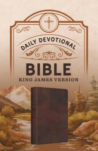 Daily Devotional Bible King James Version [Hickory Cross]