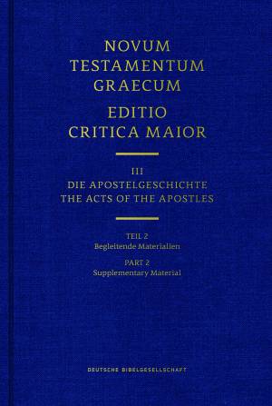 Novum Testamentum Graecum ECM Part 2 Sup