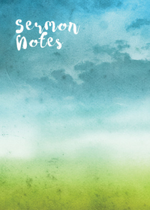 Sermon Notes: Watercolour Cover