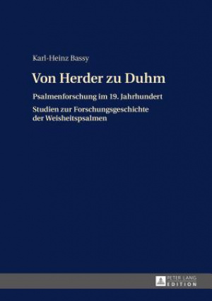 Von Herder Zu Duhm