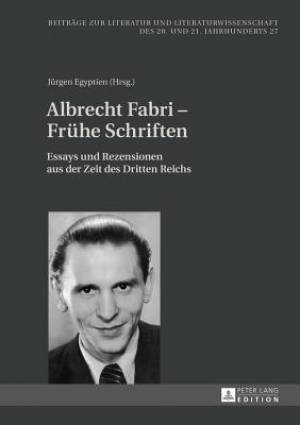 Albrecht Fabri - Fruehe Schriften